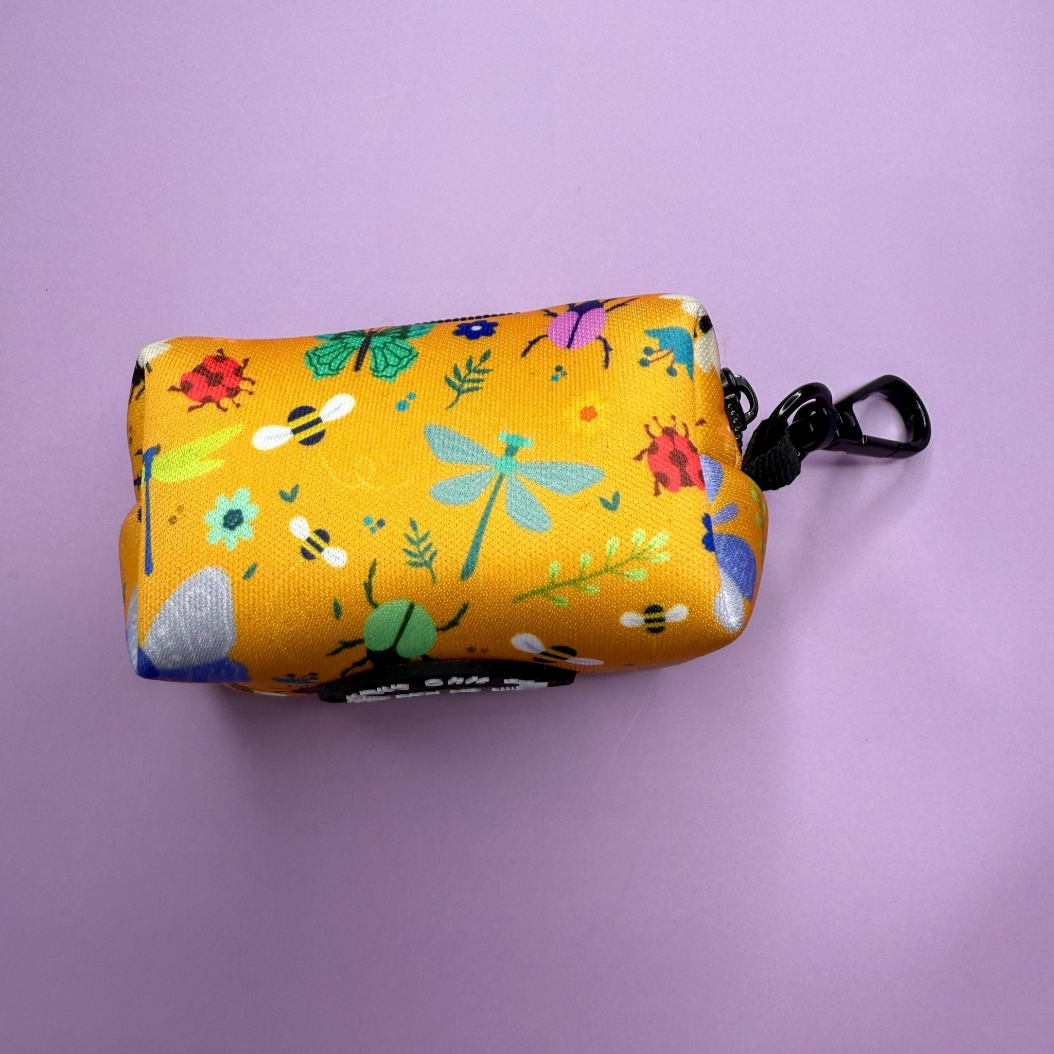 Summer Buzzin' Poo Bag Holder | Insect Print Dog Walk Accessory