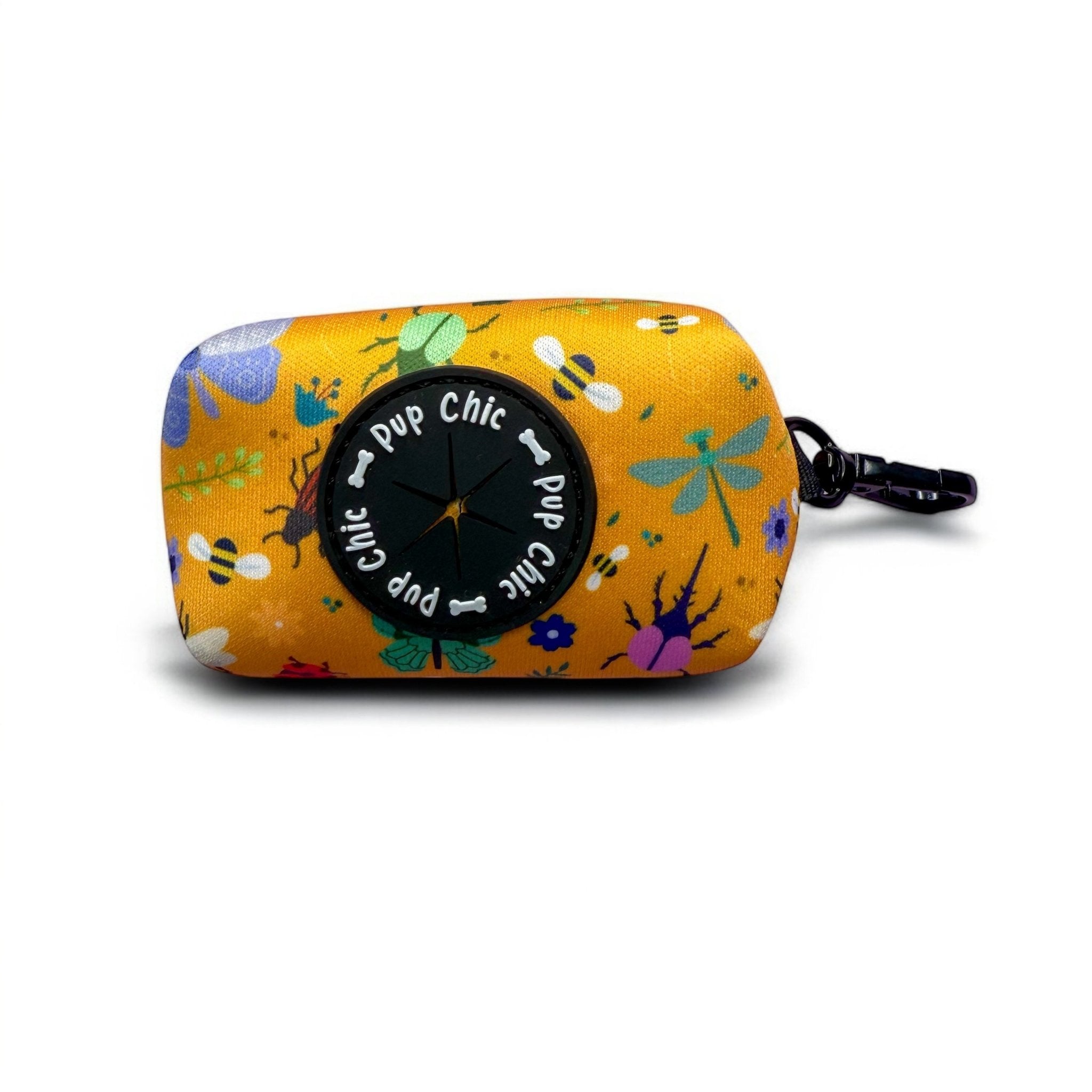 Summer Buzzin' Poo Bag Holder | Insect Print Dog Walk Accessory