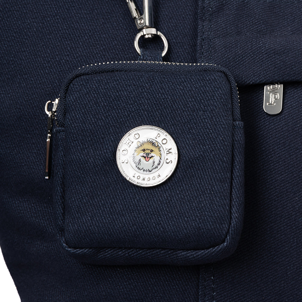 Berwick Canvas Dog & Cat Carrier – Navy | Soho Poms