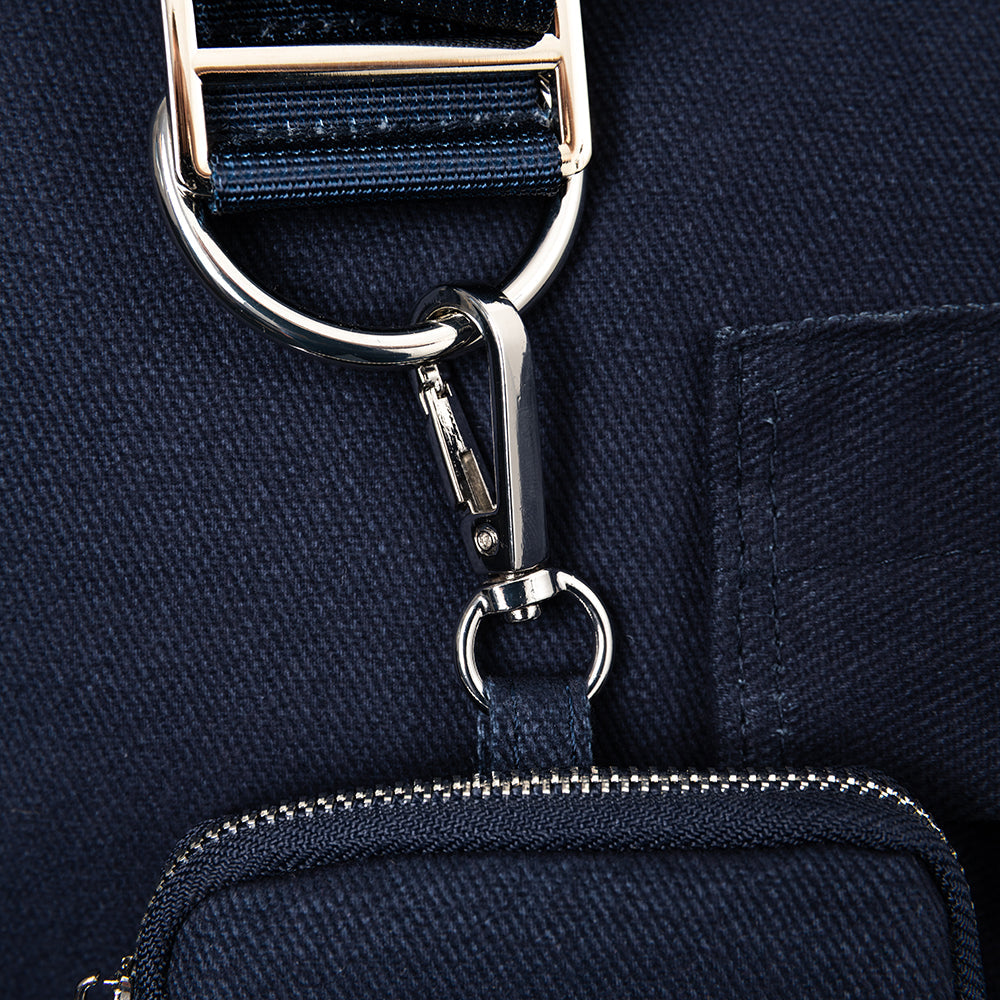 Berwick Canvas Dog & Cat Carrier – Navy | Soho Poms