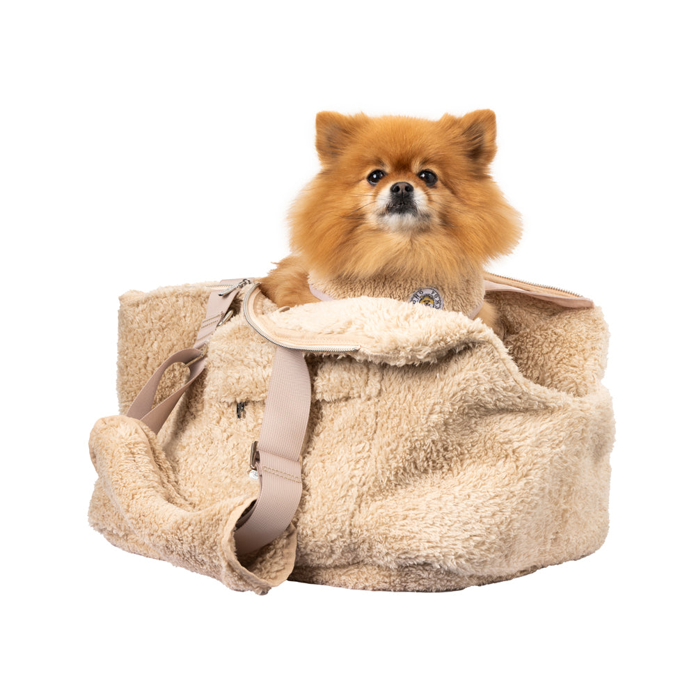 Carnaby Teddy Bear Dog Carrier – Vanilla Cream | Soho Poms