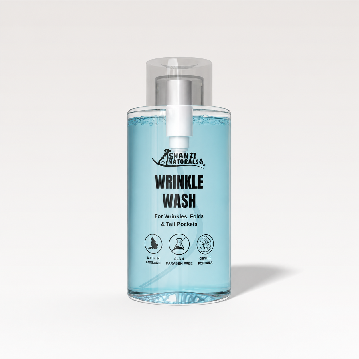 Wrinkle Wash for Dogs | No-Rinse Daily Cleanser for Skin Folds, Paws & Yeasty Areas