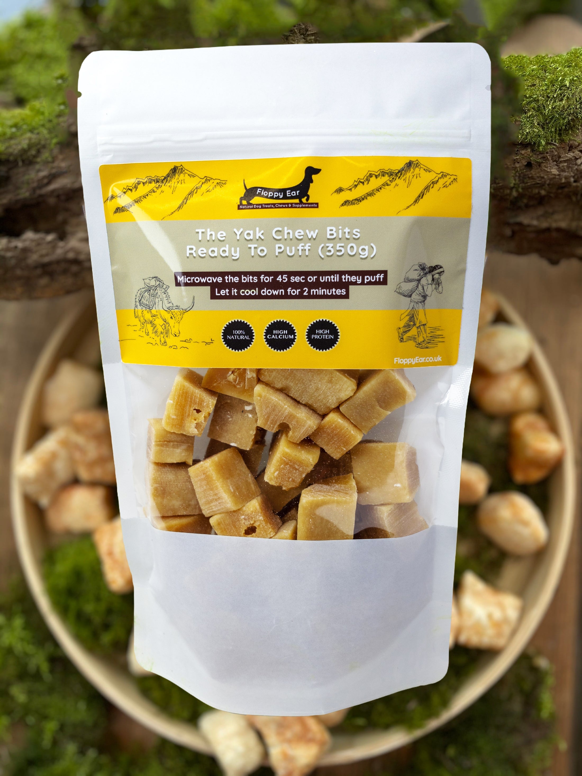 Himalayan Yak Milk Bits – Puffed Dog Treat 350g | Floppy Ear